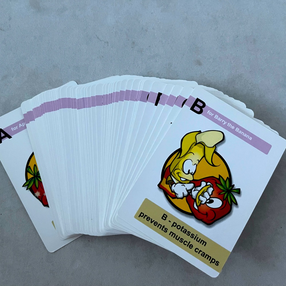 Tommy The Tomato Health playing cards.